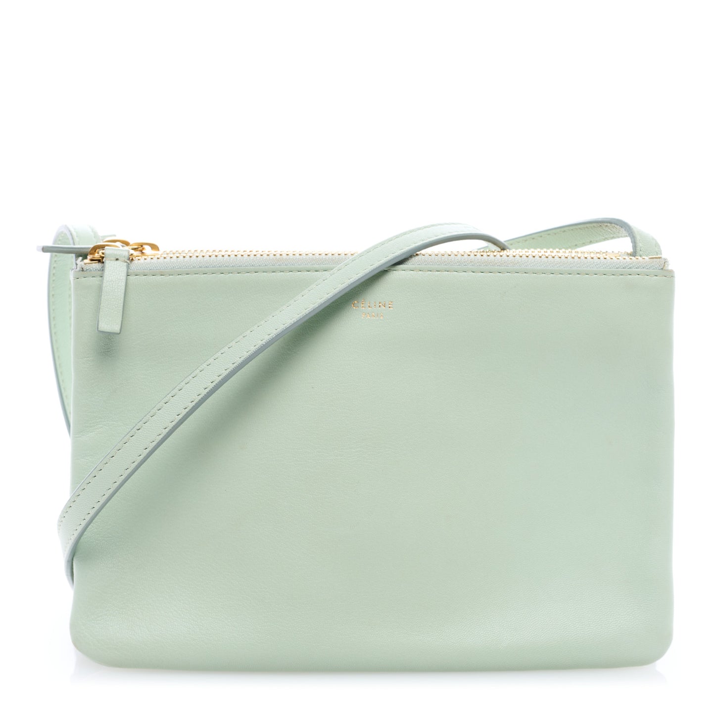 Lambskin Small Trio Crossbody Bag Jade
