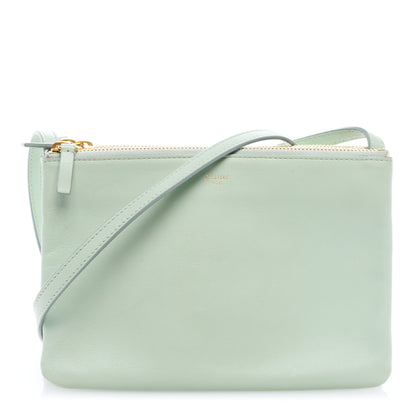 Celine Lambskin Small Trio Crossbody Bag Jade 1 of 10