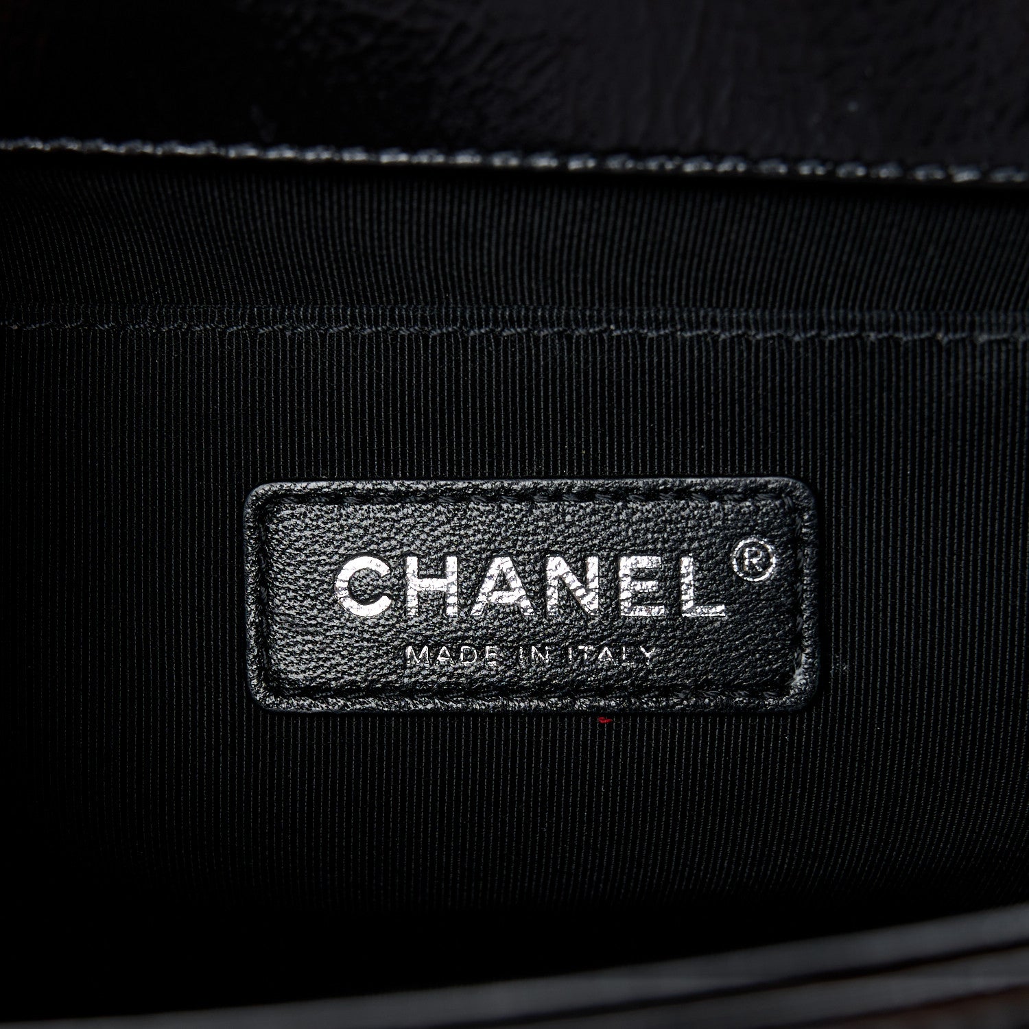Chanel Distressed Patent Quilted Medium Boy Flap Black 6 of 10