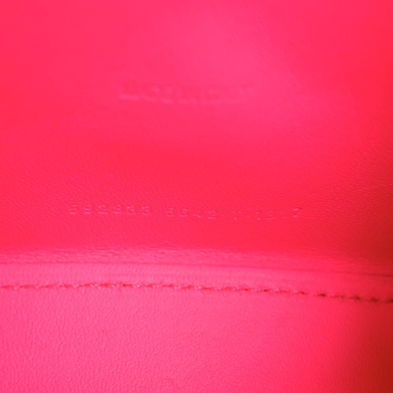 Balenciaga Shiny Box Calfskin Hourglass Top Handle Bag XS Acid Fuchsia 8 of 13