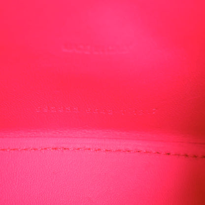 Balenciaga Shiny Box Calfskin Hourglass Top Handle Bag XS Acid Fuchsia 8 of 13