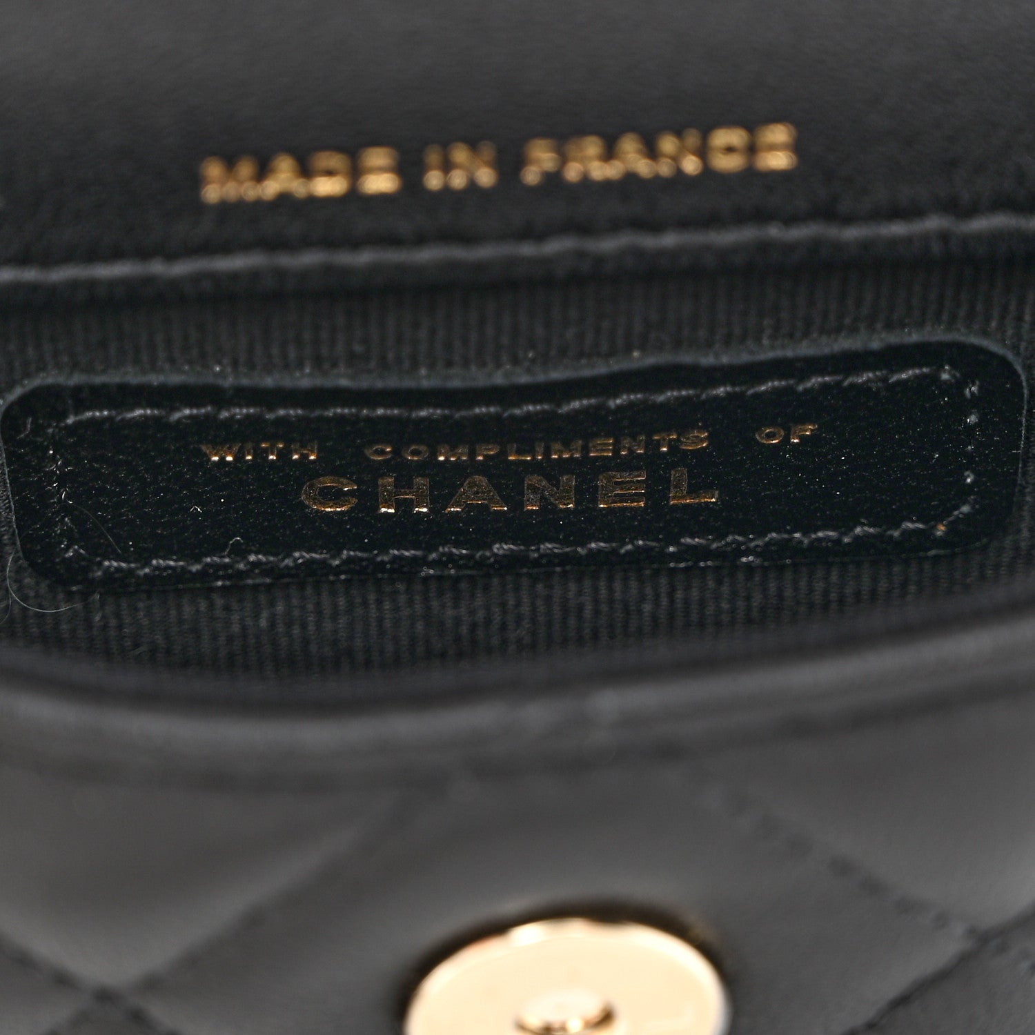 Chanel Lambskin Quilted Pearl Top Handle Clutch With Chain Black 8 of 12