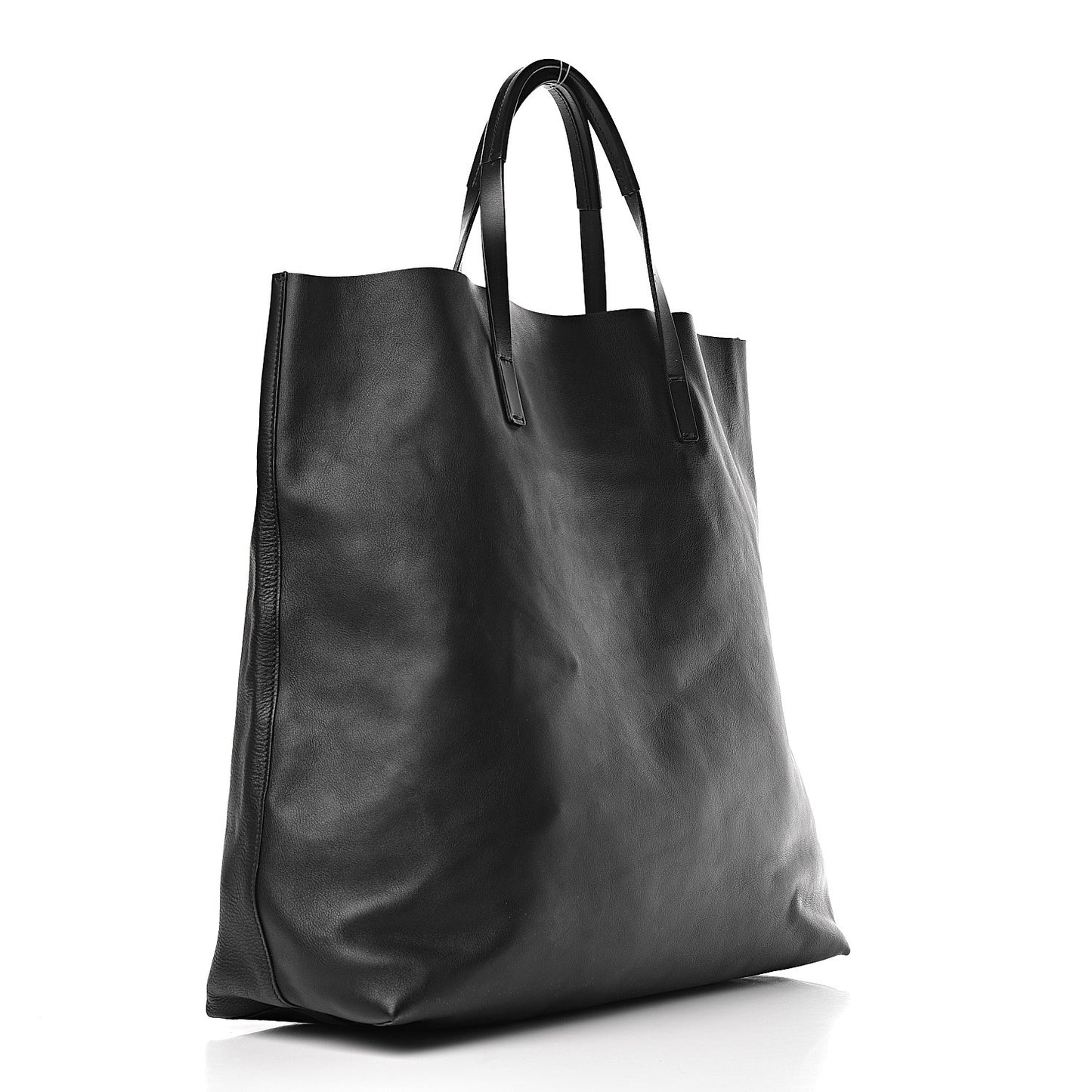 Calfskin Large Horsebit Tote Black