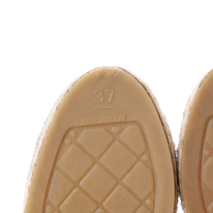 Chanel Mesh CC Espadrilles 37 Black 9 of 11