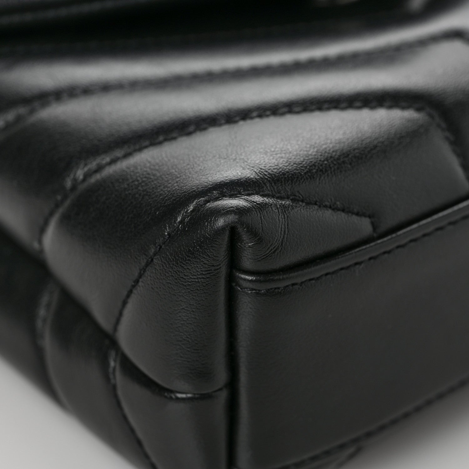Saint Laurent Calfskin Y Quilted Monogram Toy Loulou Crossbody Bag Black 10 of 12