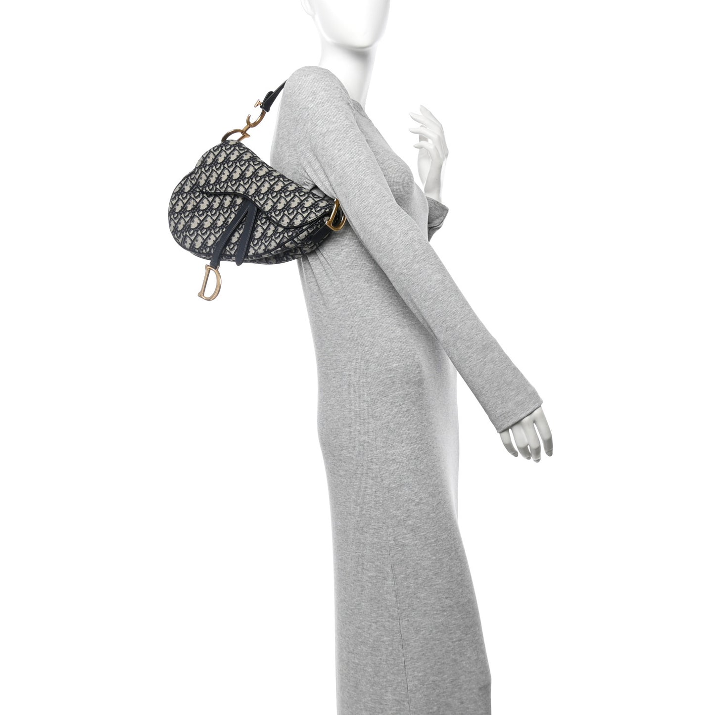 Oblique Saddle Bag Blue