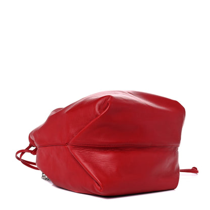 Saint Laurent Lambskin Teddy Drawstring Bag Eros Red 5 of 12