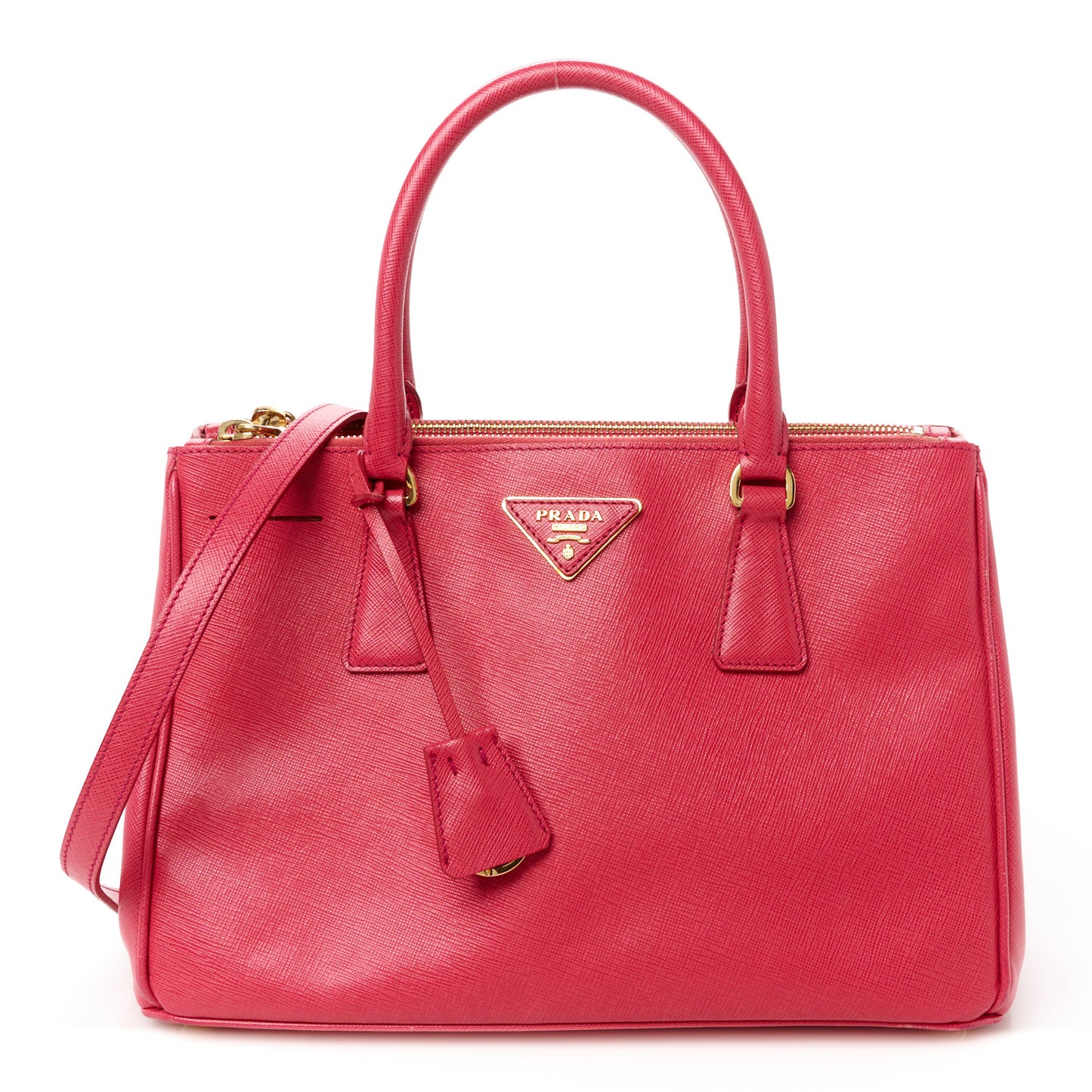 Saffiano Small Galleria Double Zip Tote Poenia