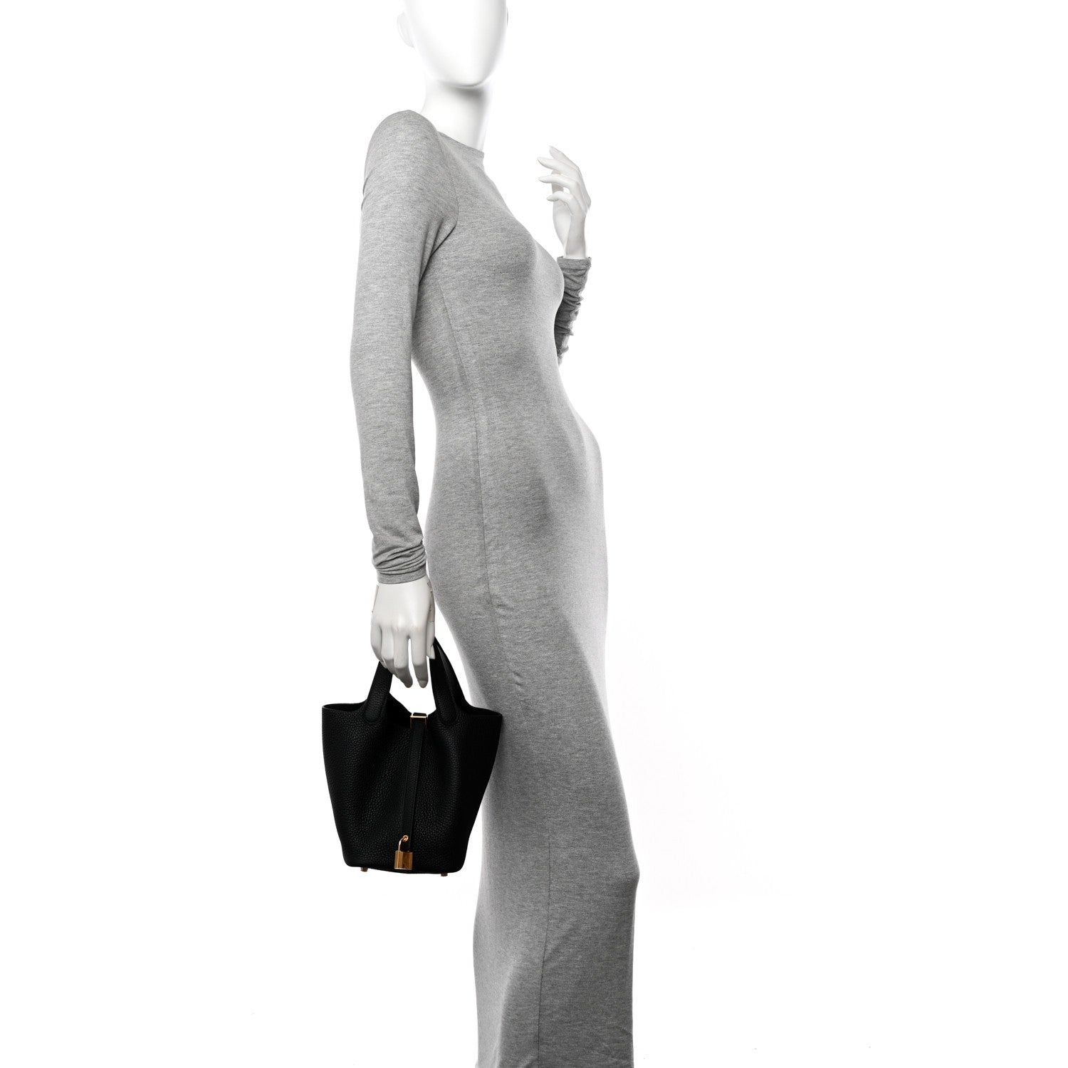 Hermes Taurillon Clemence Picotin Lock 18 PM Black 2 of 11