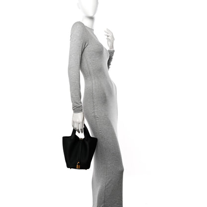 Hermes Taurillon Clemence Picotin Lock 18 PM Black 2 of 11