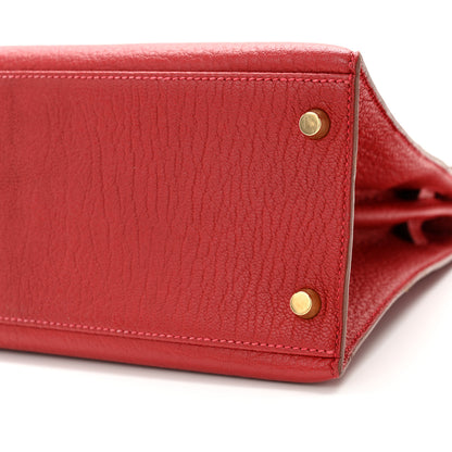 Hermes Chevre Mysore Kelly Sellier 28 Rouge Vif 10 of 11
