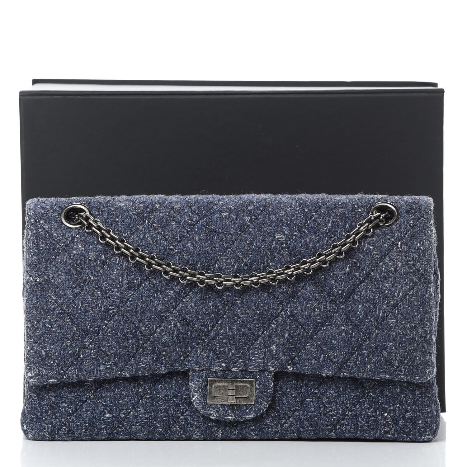 Chanel Metallic Tweed Quilted 2.55 Reissue 226 Flap 12 of 12