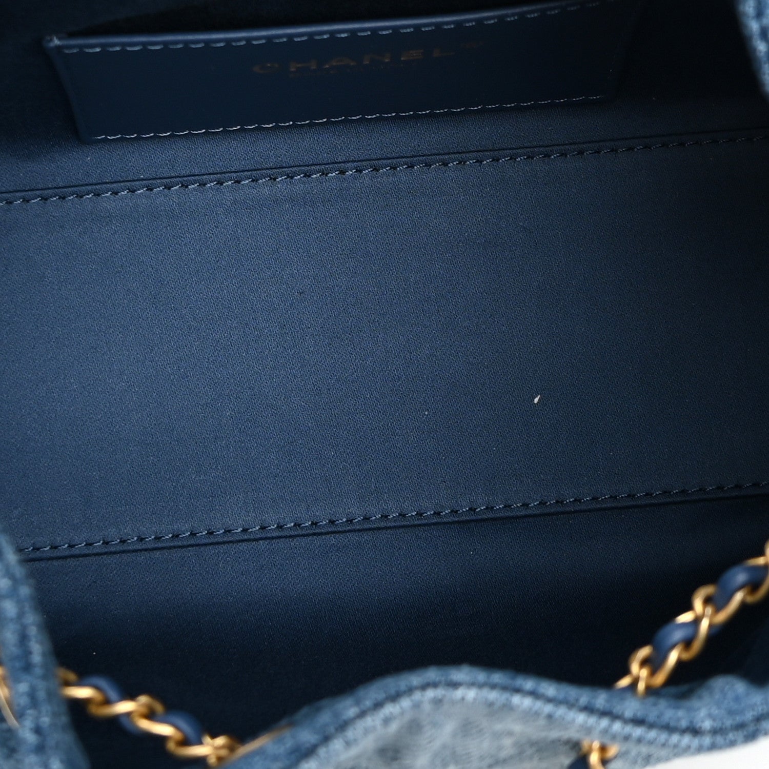 Chanel Washed Denim Quilted Mini Chanel 25 Handbag Blue 5 of 10
