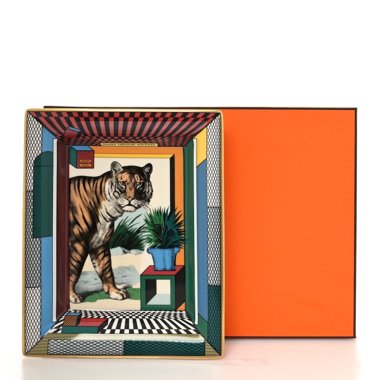 Hermes Porcelain Grand Theatre Nouveau Change Tray 8 of 8