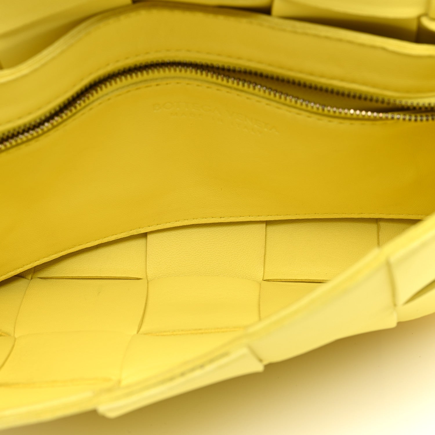 Bottega Veneta Nappa Maxi Intreccio Cassette Bag Lemonade 5 of 10