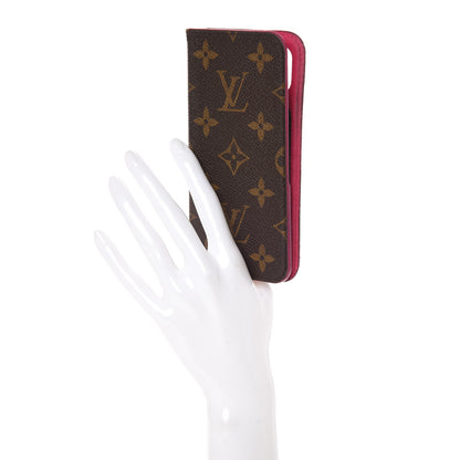Louis Vuitton Monogram iPhone X/XS Folio Case Rose Pop 2 of 9