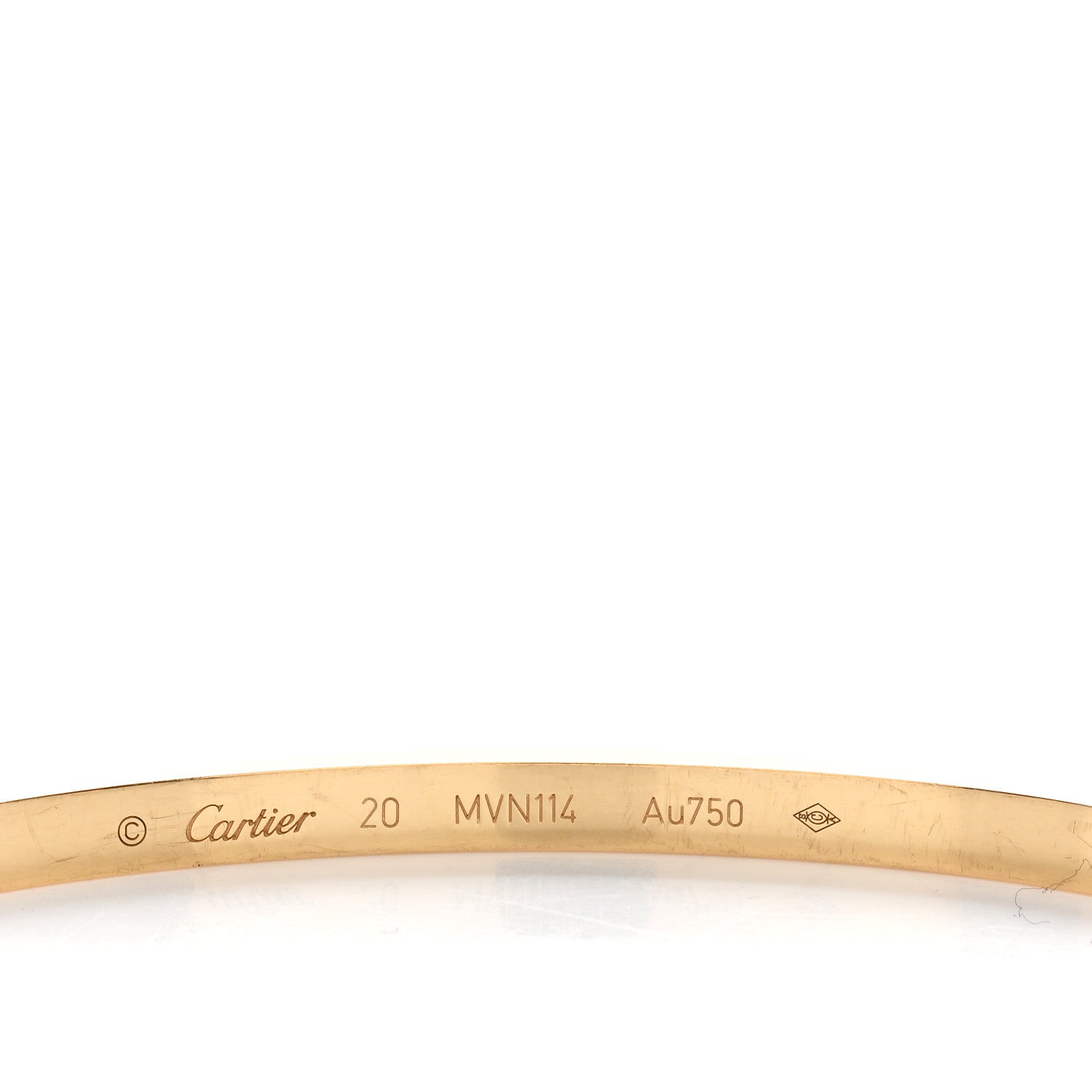 Cartier 18K Yellow Gold Small LOVE Bracelet 20 4 of 5