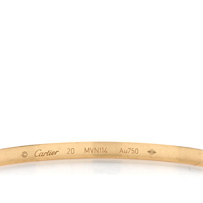 Cartier 18K Yellow Gold Small LOVE Bracelet 20 4 of 5