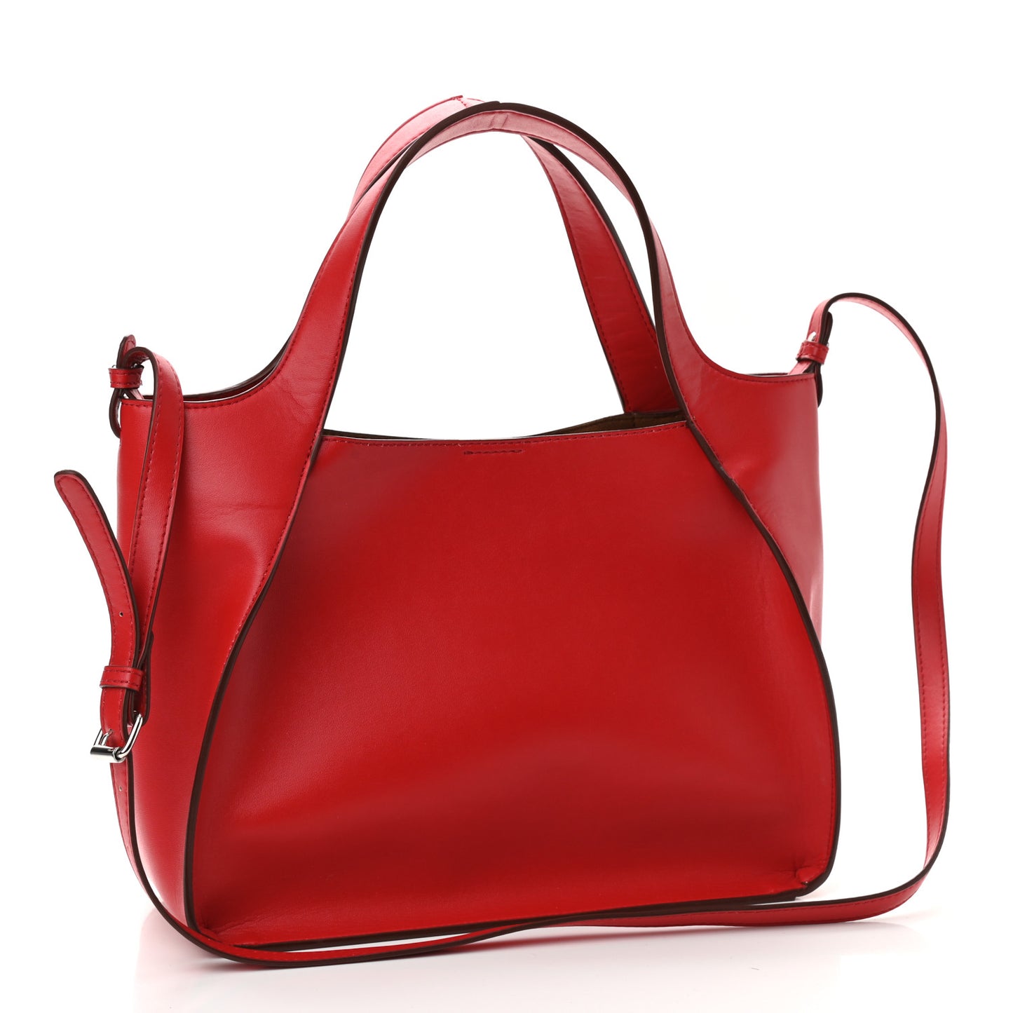 Eco Alter Nappa Perforated Crossbody Tote Lover Red