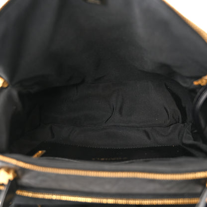 Chanel Aged Calfskin Quilted Retro Spirit Small Bowling Bag Black 6 of 11