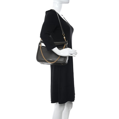 Mulberry Silky Calfskin Small Leighton Dark Grey 2 of 9