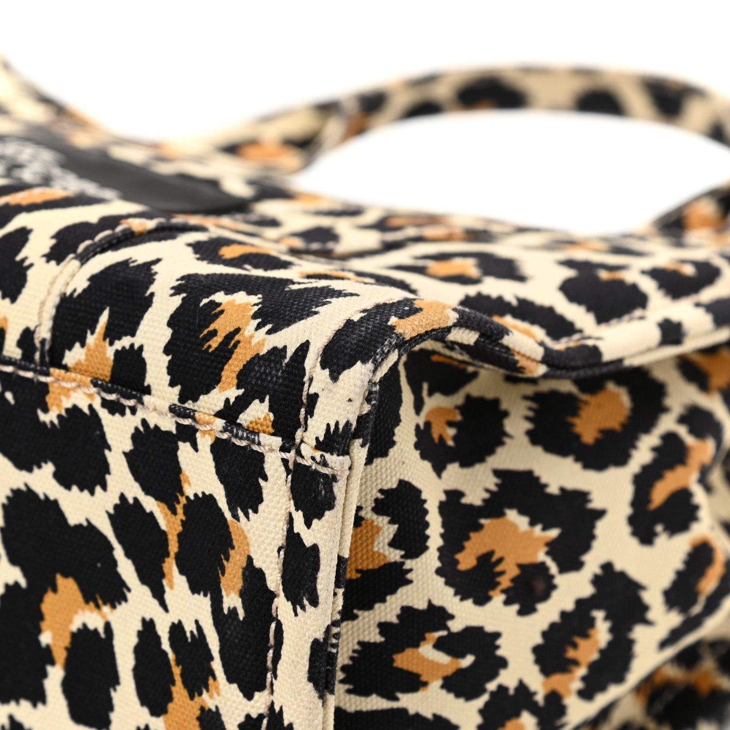 Marc Jacobs Cotton Canvas Leopard Print Medium The Traveler Tote Bag 11 of 14