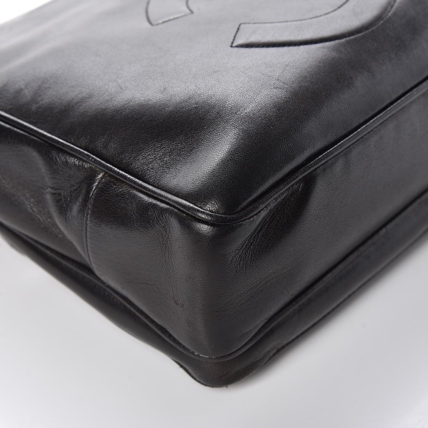 Lambskin CC Shopper Tote Black