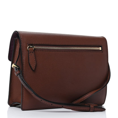 Burberry Derby Calfskin House Check Small Macken Crossbody Bag Tan 2 of 4