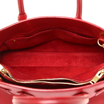 Saint Laurent Calfskin Small Sac De Jour Rouge Orient 5 of 26