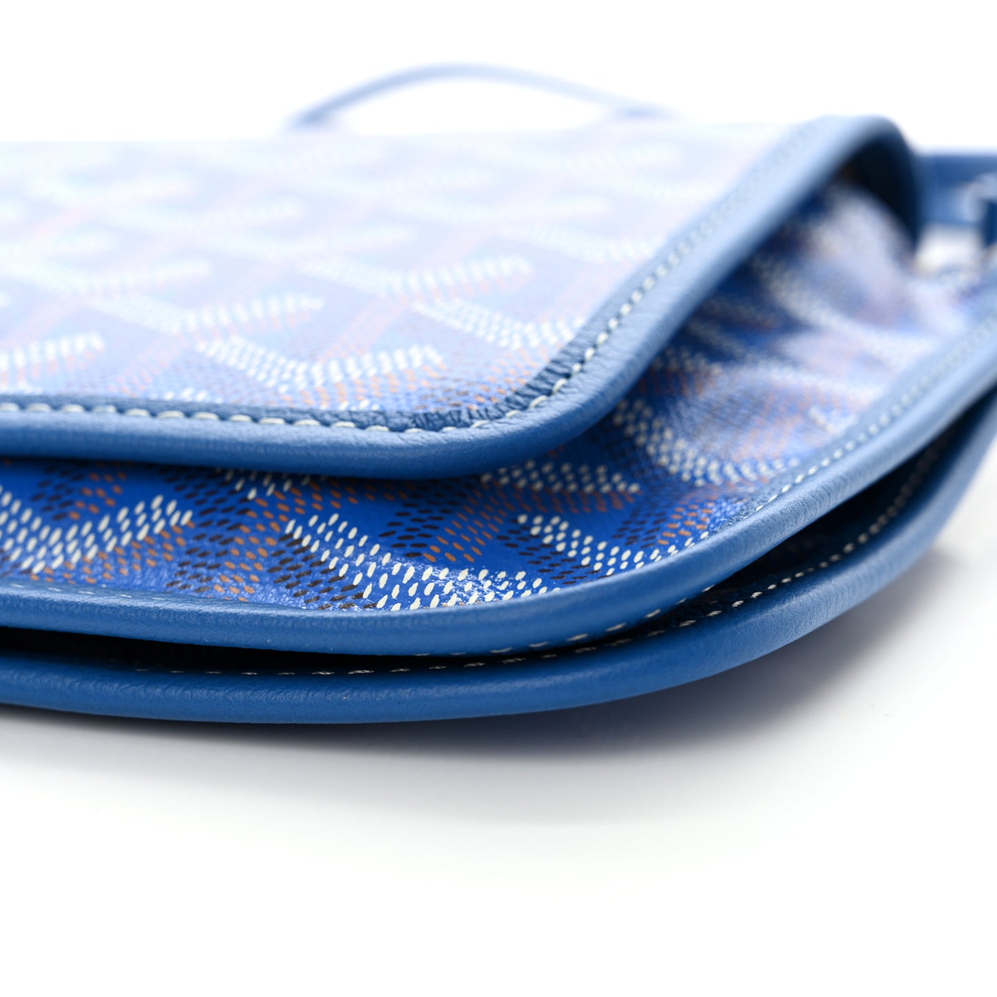 Goyardine Plumet Wallet Clutch Sky Blue