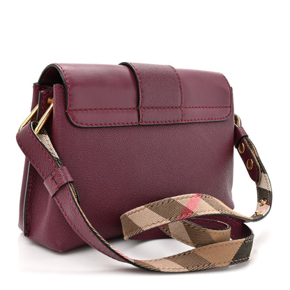 Burberry Soft Grain Calfskin Small Medley Crossbody Dark Plum 3 of 13