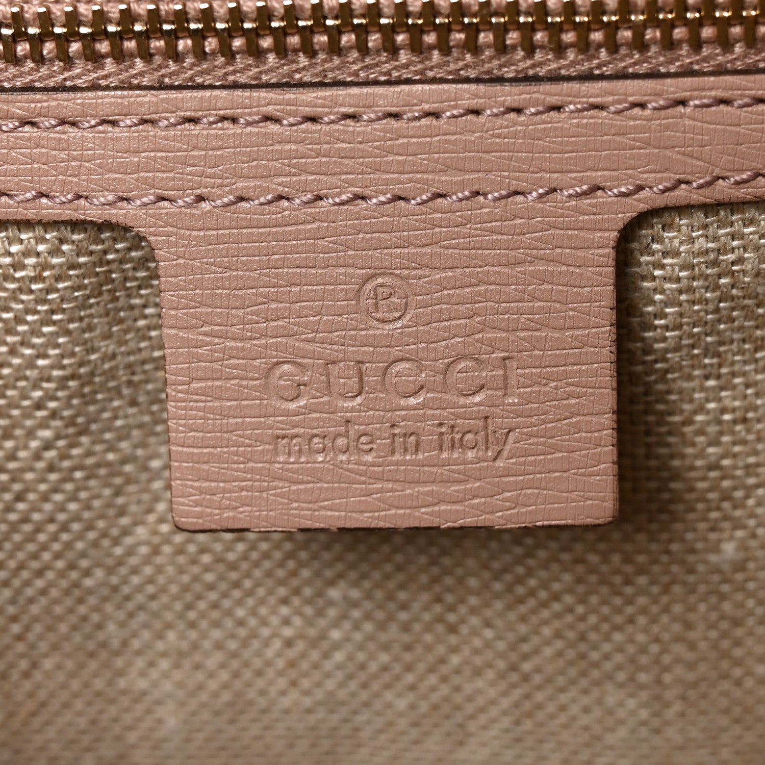 Gucci Calfskin Bamboo Bullet Top Handle Bag Blush 6 of 10