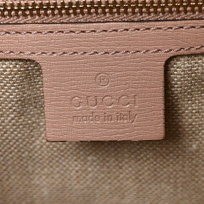 Gucci Calfskin Bamboo Bullet Top Handle Bag Blush 6 of 10