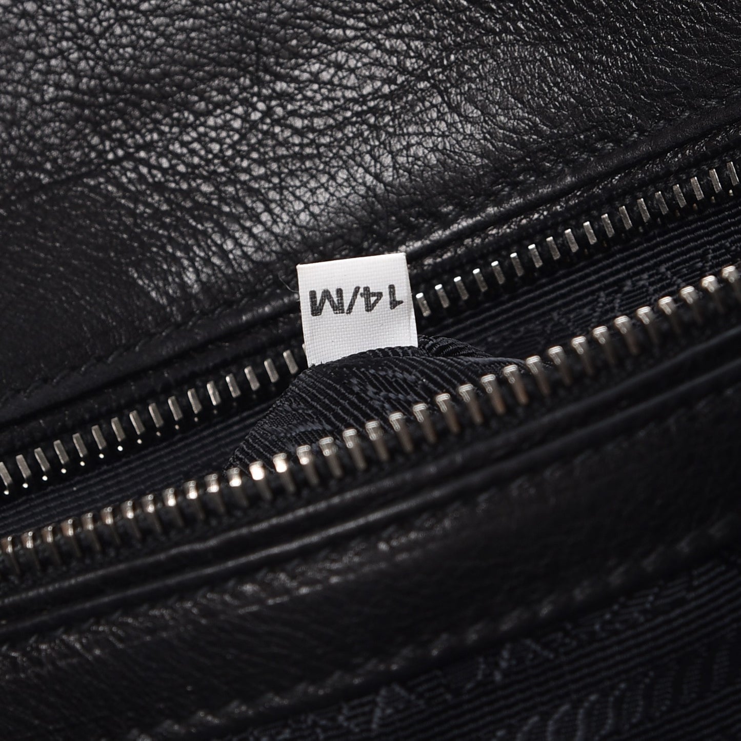 Glace Calfskin Large Twin Pocket Tote Baltico Black