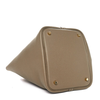 Hermes Taurillon Clemence Picotin Lock 22 MM Etoupe 4 of 11
