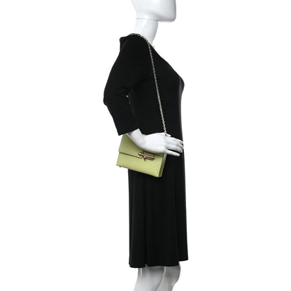 Hermes Chevre Mysore Mini Verrou Chaine Bag Jaune Bourgeon 2 of 12
