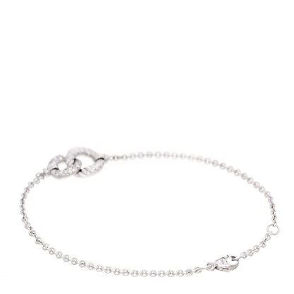 David Yurman 18K White Gold Diamond Belmont Single Station Bracelet 2 of 3