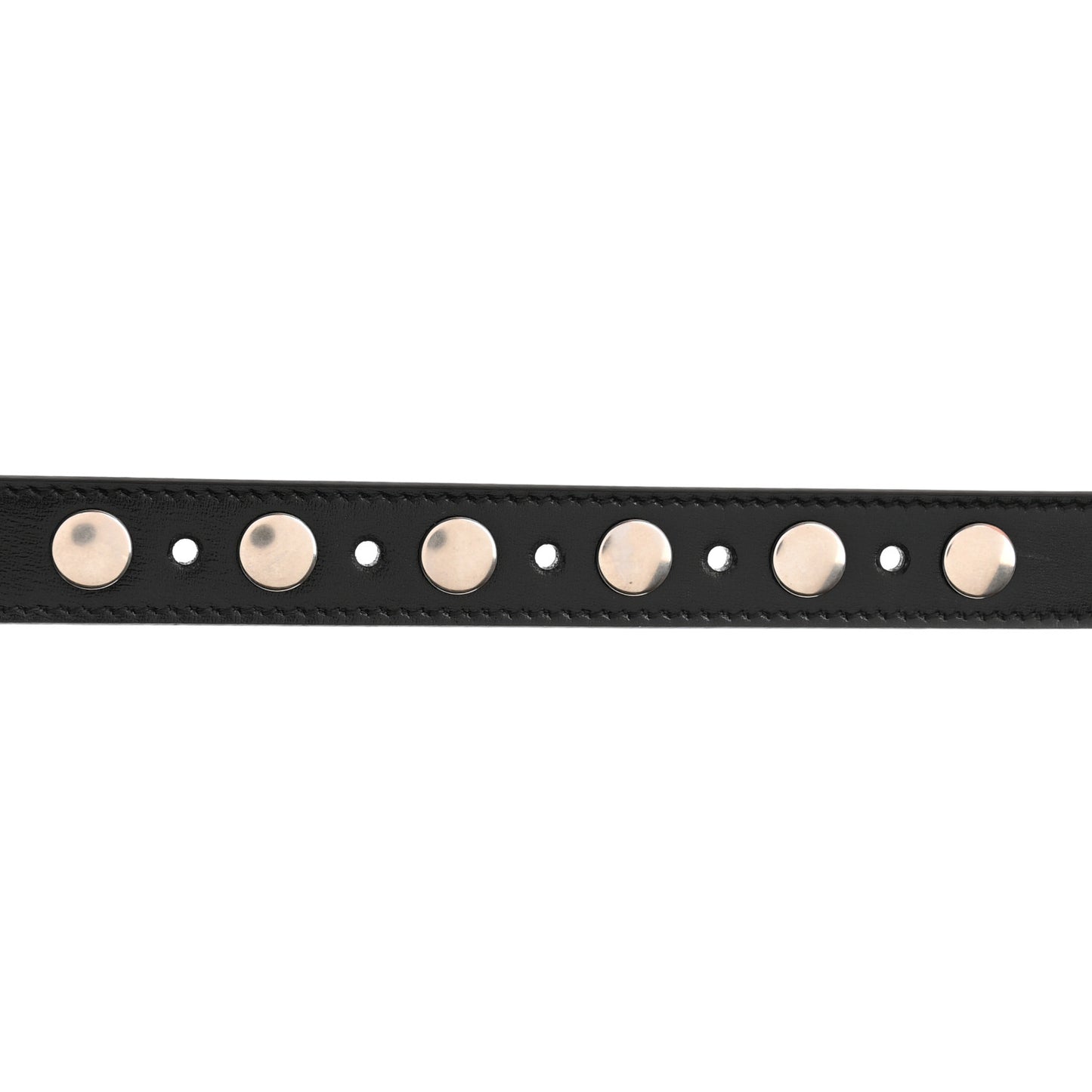 Calfskin Slim Studded Belt 80 32 Black