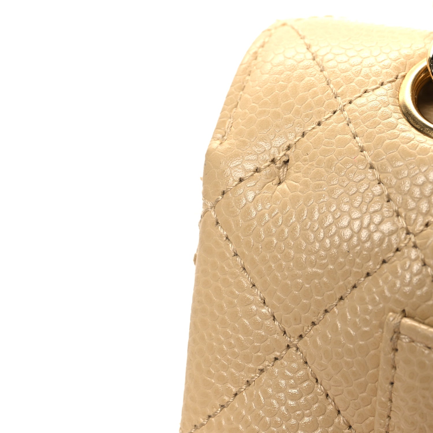 Chanel Caviar Quilted Small Double Flap Beige 12 of 12