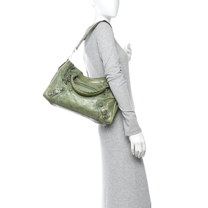 Balenciaga Agneau Giant 21 Silver Hardware City Vert Thyme 2 of 14