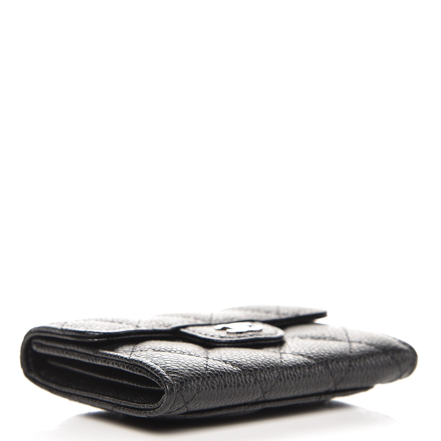 Chanel Caviar Quilted Card Holder Wallet Black 4 of 9