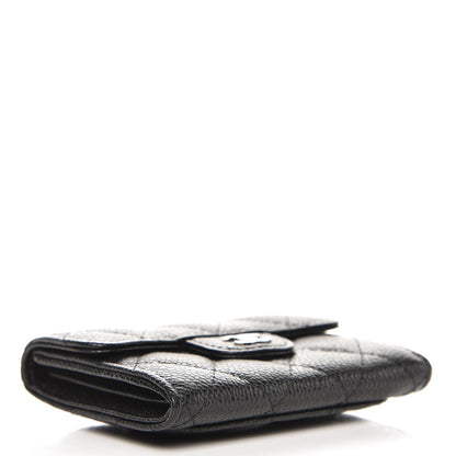 Chanel Caviar Quilted Card Holder Wallet Black 4 of 9