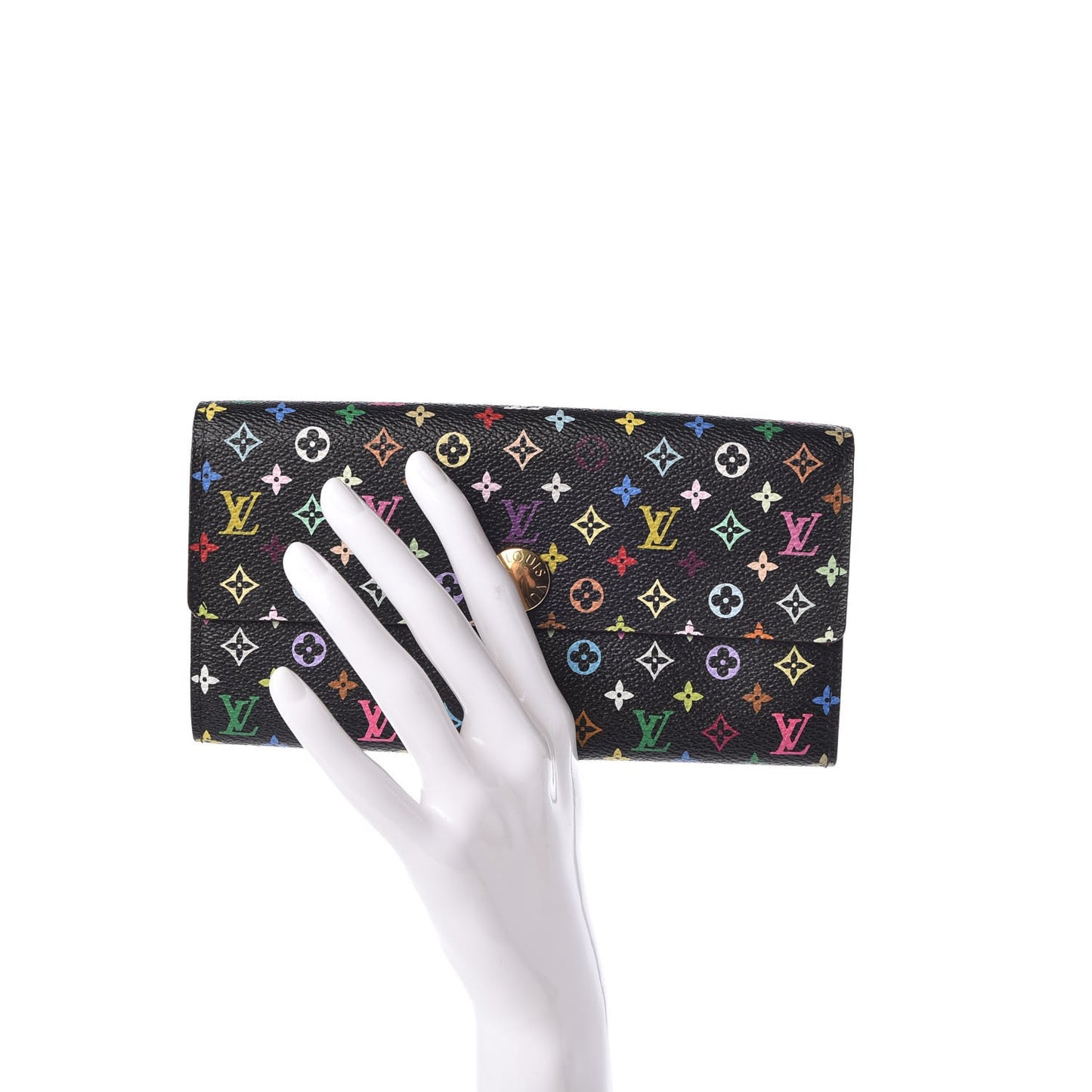 Monogram Multicolor Sarah Wallet Black Grenade