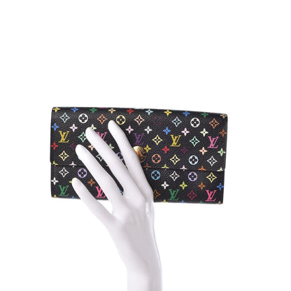 Louis Vuitton Monogram Multicolor Sarah Wallet Black Grenade 2 of 11
