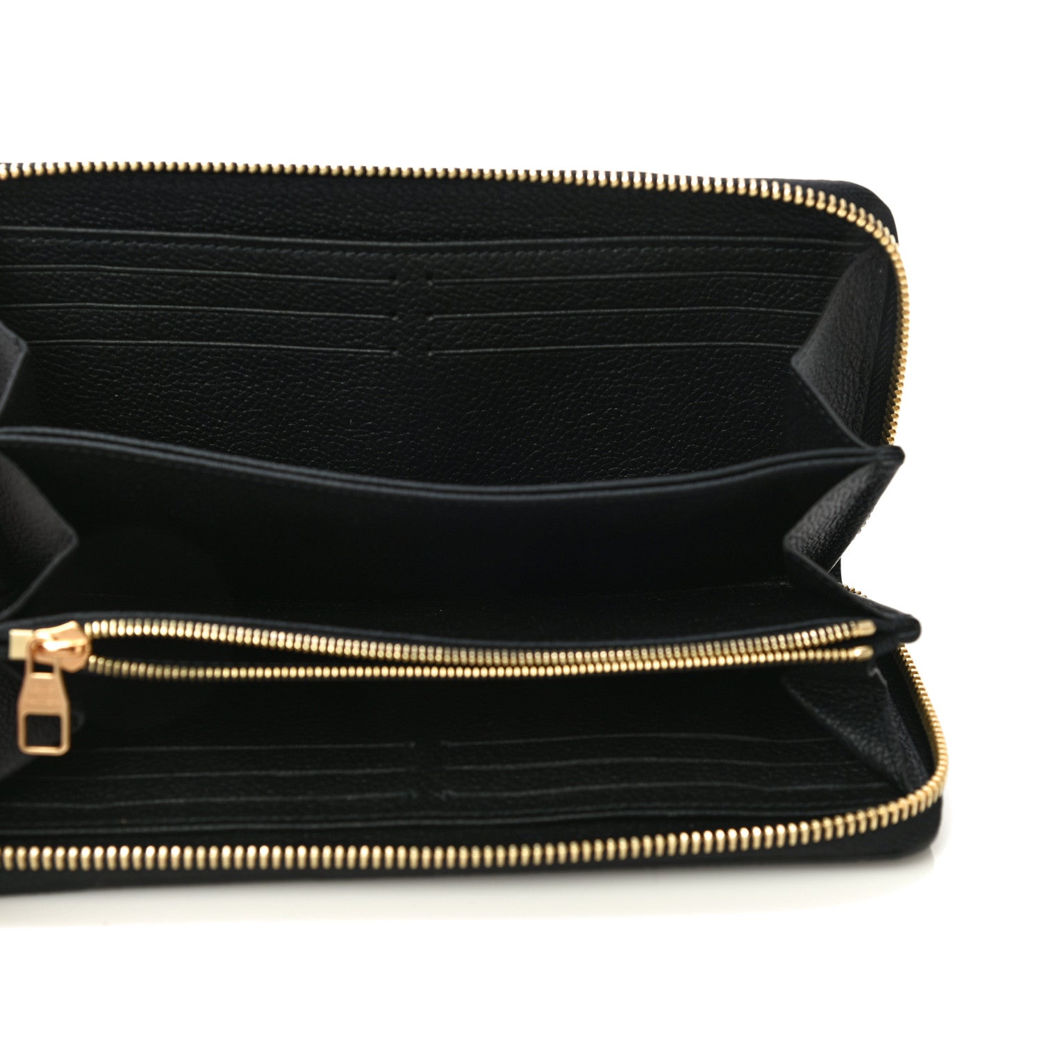 Louis Vuitton Empreinte Monogram Giant Zippy Wallet Black Beige 5 of 9