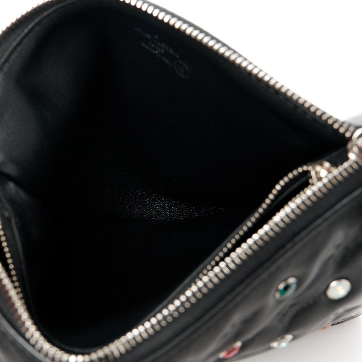 Louis Vuitton Lambskin Monogram Crystal Embossed Embellished Coussin BB Black 6 of 13