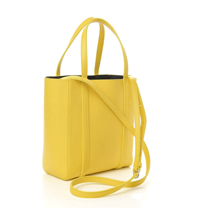 Balenciaga Smooth Calfskin Logo XXS Everyday Tote Jaune Soleil Black 4 of 10