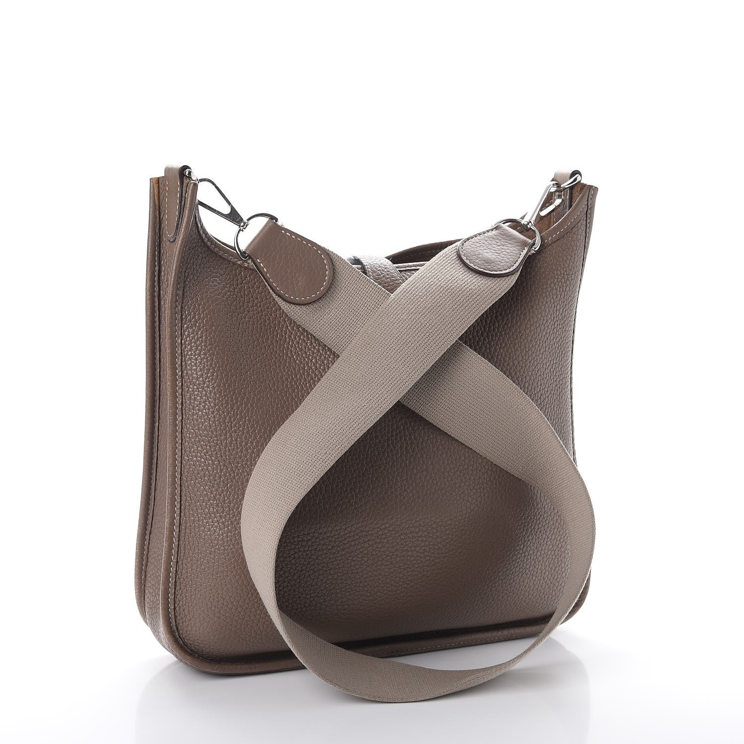 Hermes Taurillon Clemence Evelyne PM Etoupe 3 of 12