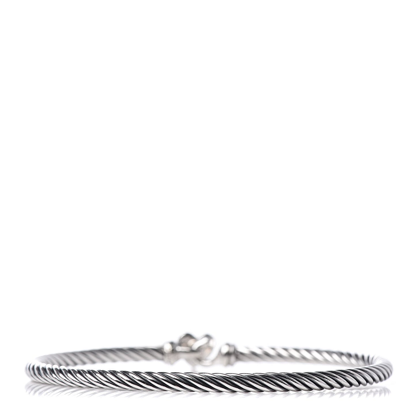 Sterling Silver Diamond Cable Collectibles Heart Bracelet
