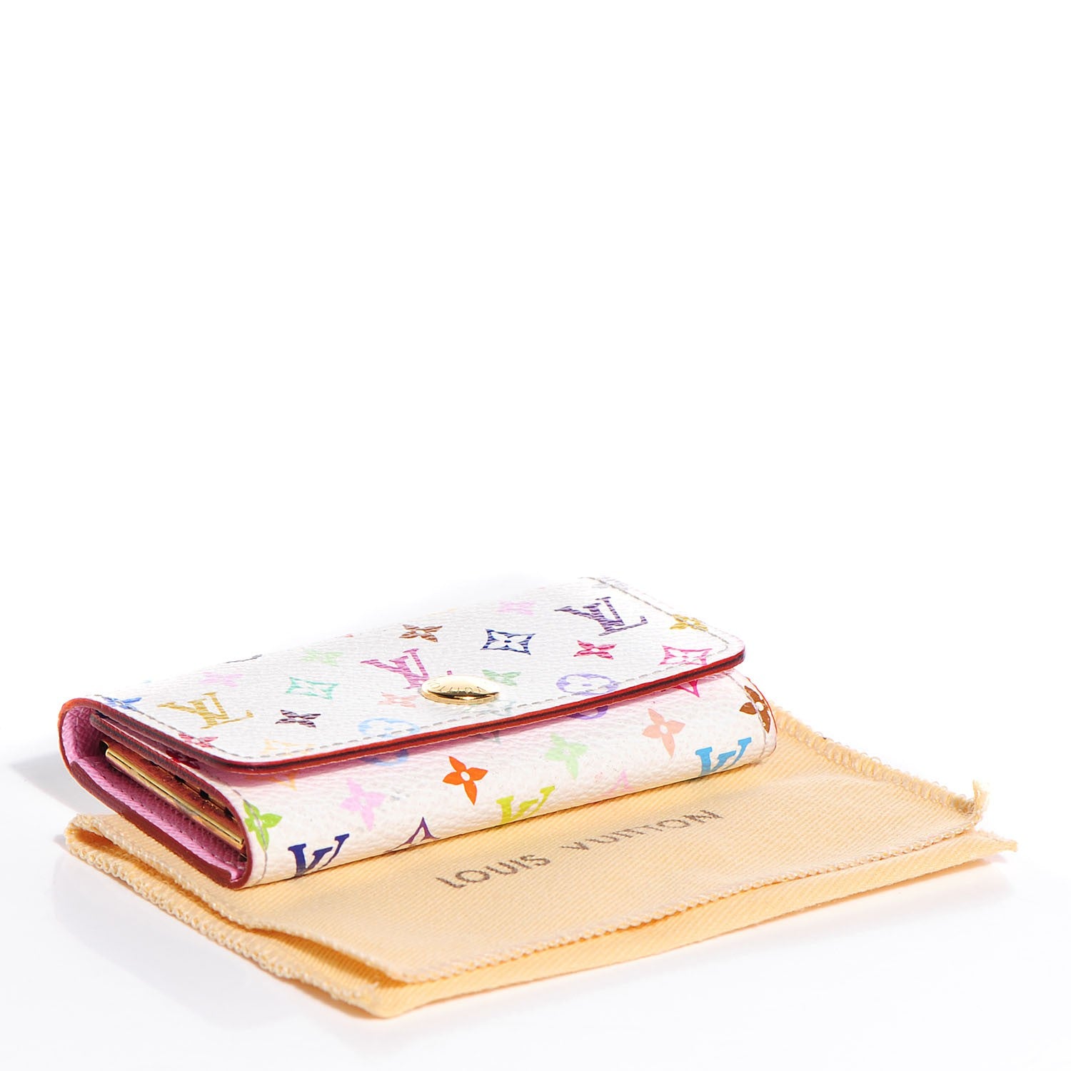 Louis Vuitton Monogram Multicolor Multicles 4 Key Holder White Litchi 4 of 8
